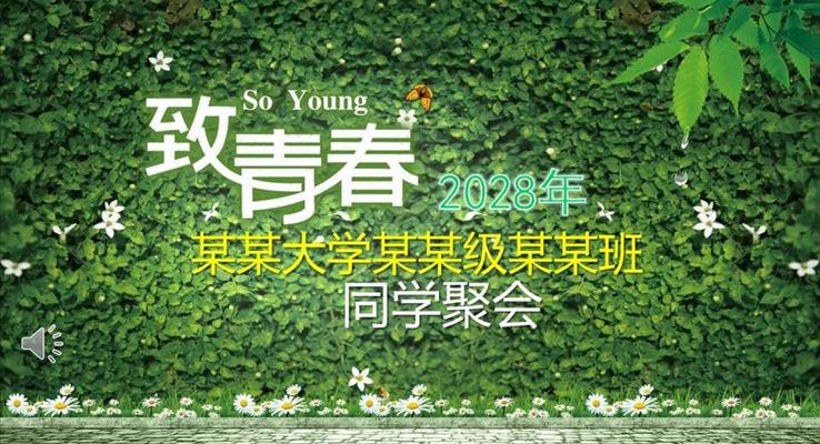 同學(xué)會致青春PPT相冊