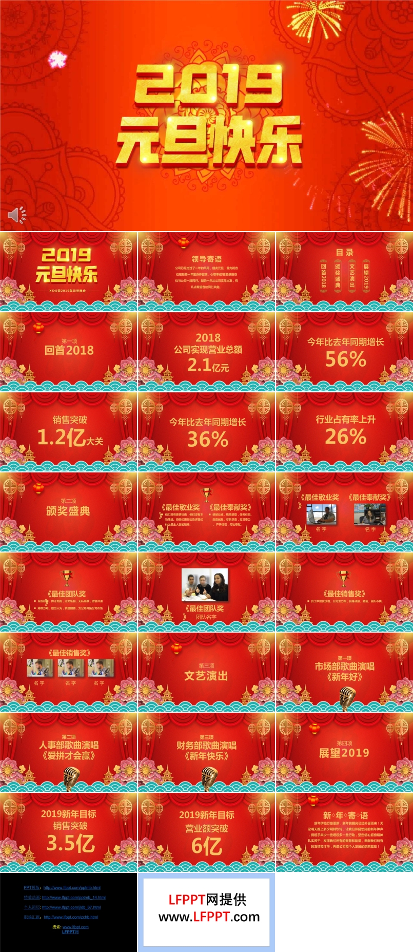 2019元旦晚會(huì)PPT模板