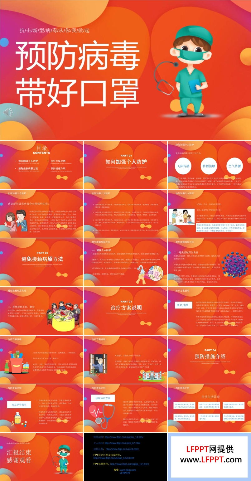 預(yù)防新型冠狀病毒培訓(xùn)課件PPT模板