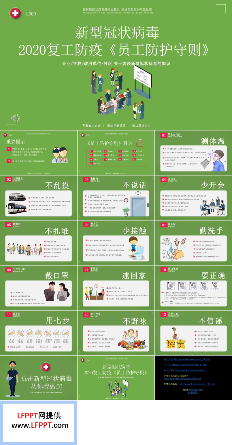疫情復工手冊PPT