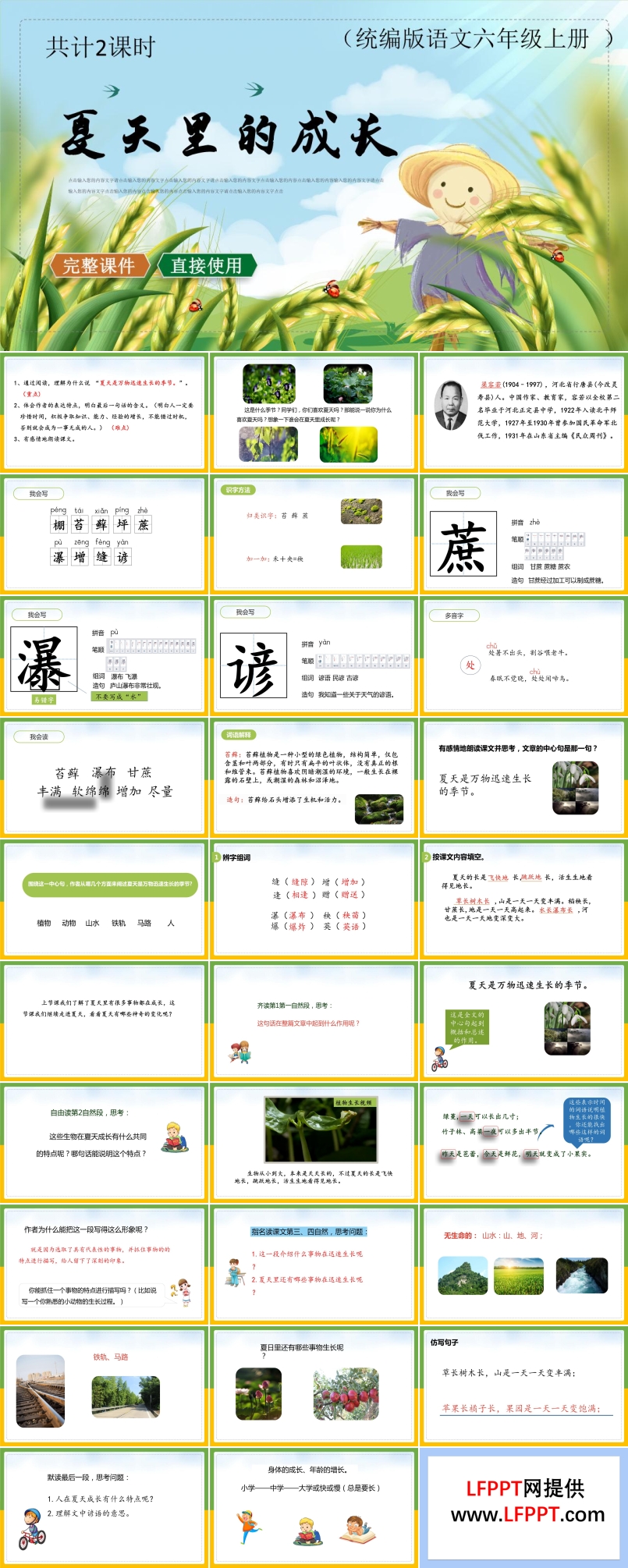 夏天里的成長(zhǎng)ppt課件