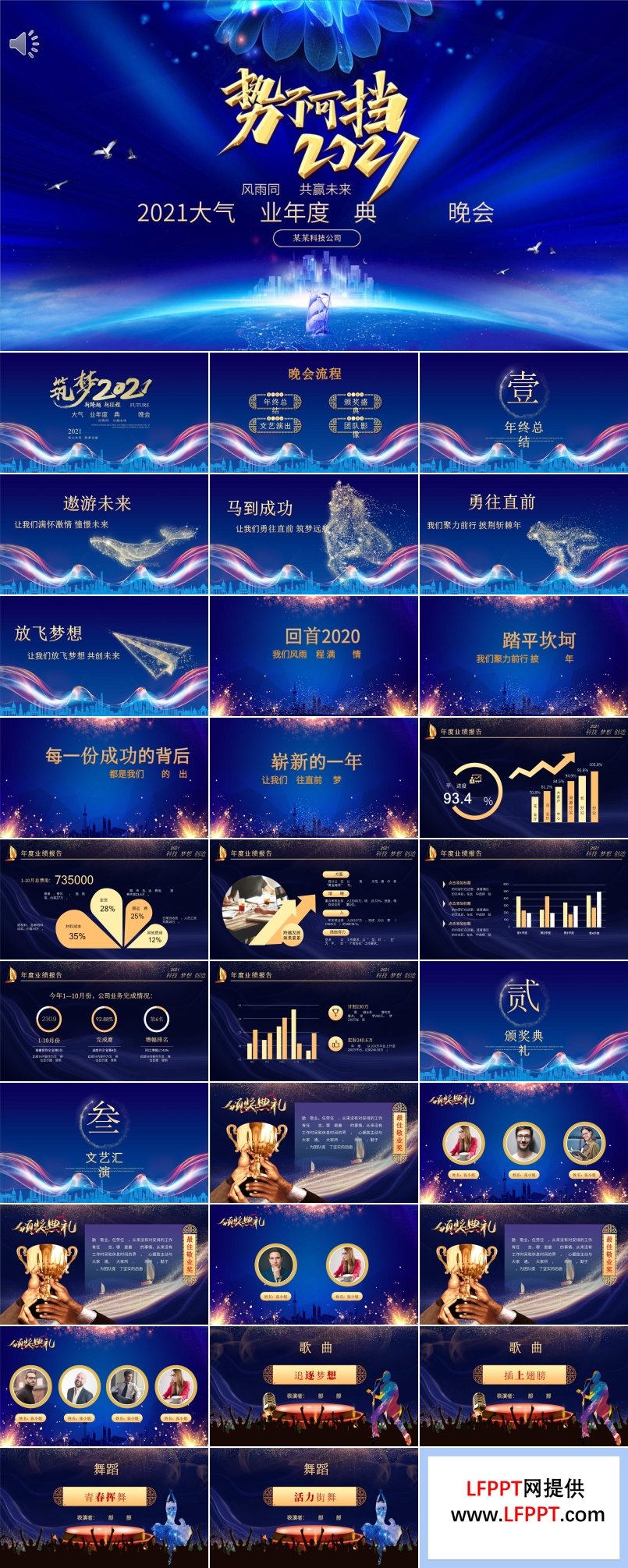 2021企業(yè)年度盛典暨頒獎晚會PPT模板