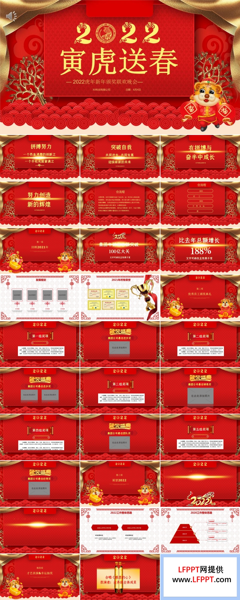 2022虎年新年頒獎(jiǎng)聯(lián)歡晚會(huì)PPT
