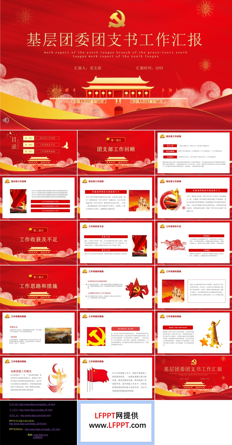 基層團(tuán)委團(tuán)支書工作匯報PPT