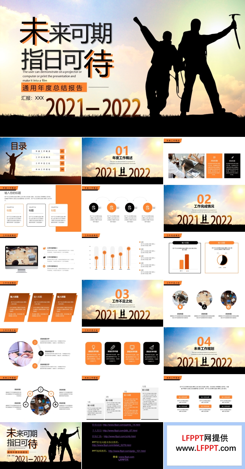 2021年度總結報告PPT模板