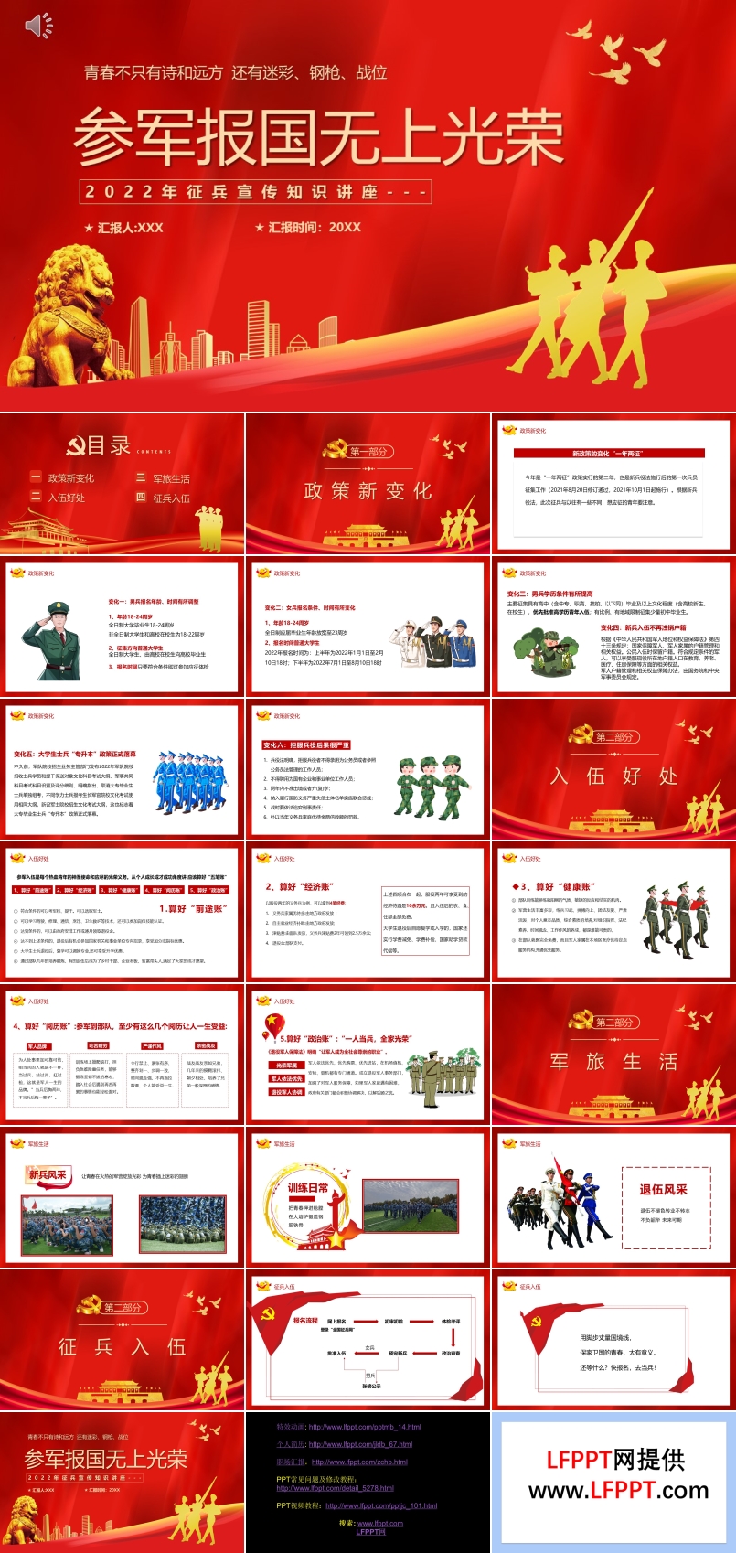 2022年征兵宣傳PPT