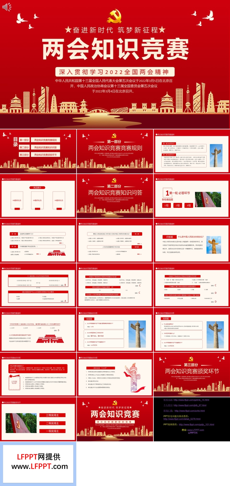 兩會知識競賽深入貫徹學(xué)習(xí)2022全國兩會精神PPT