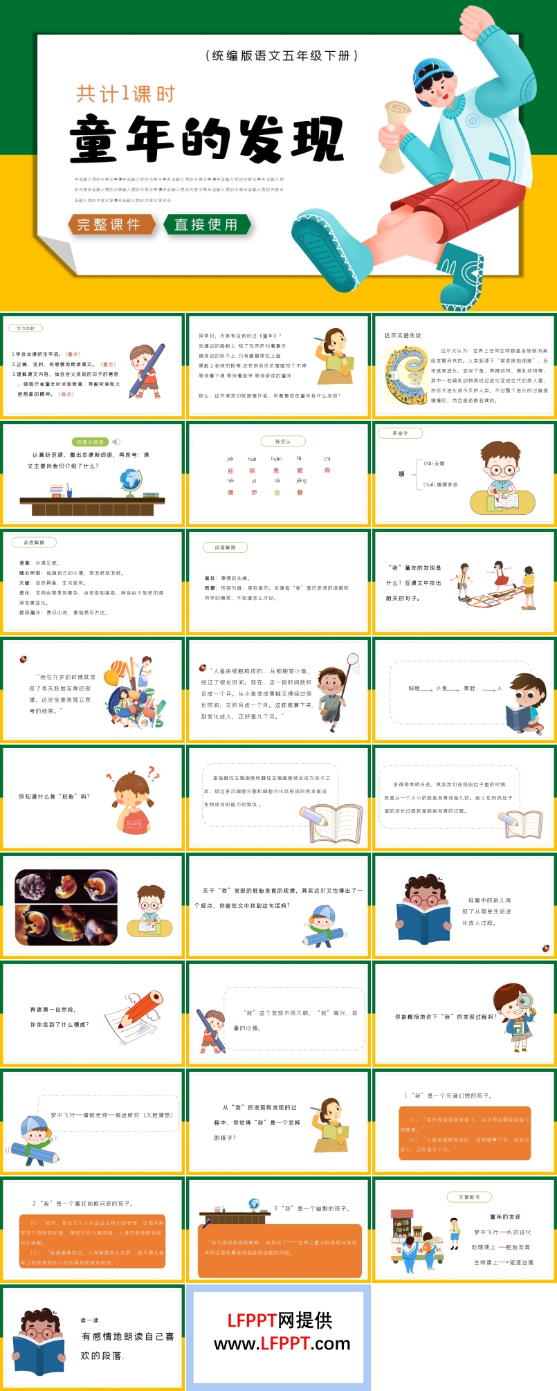 《童年的發(fā)現(xiàn)》教育教學(xué)課件PPT
