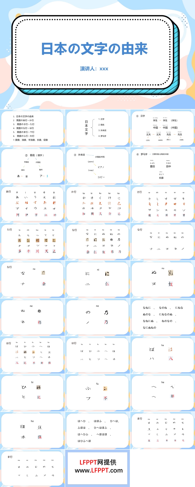 日本文字的由來PPT課件