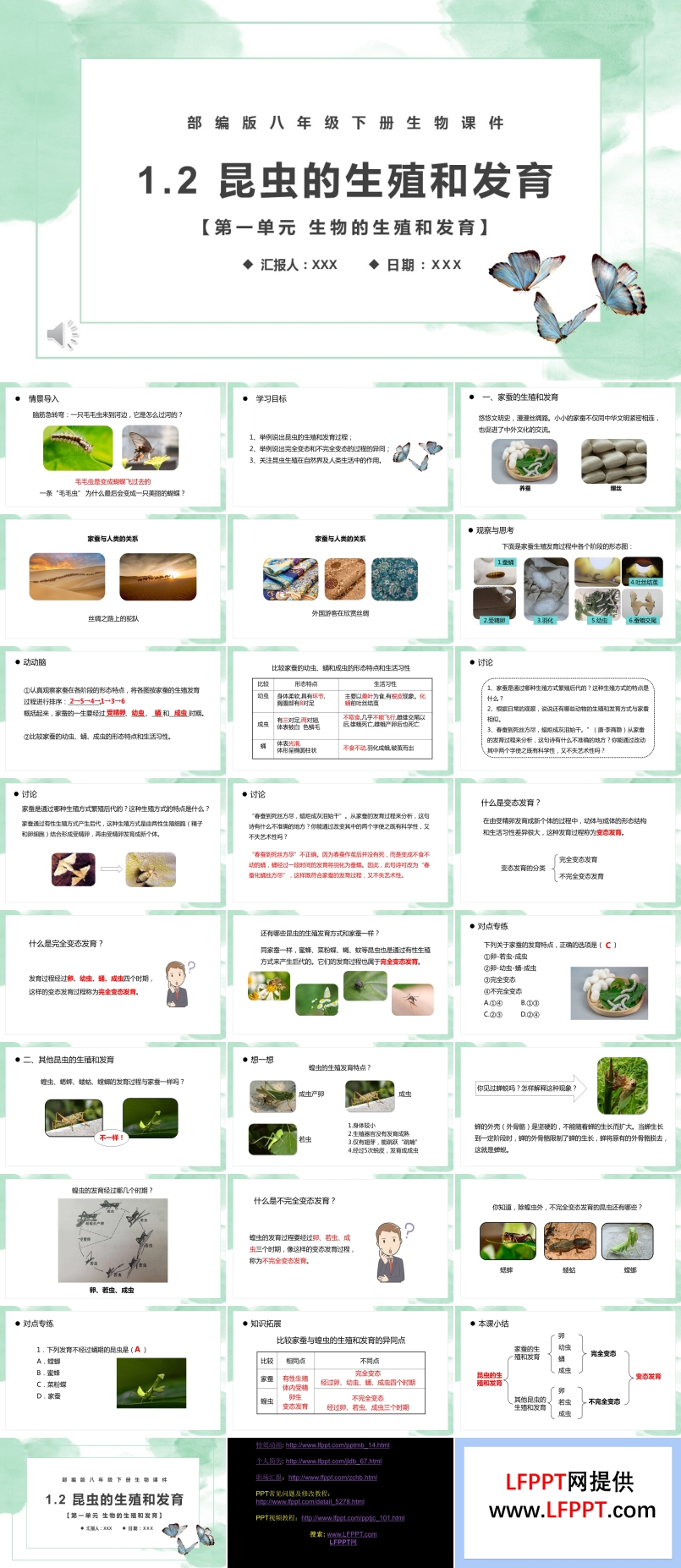 部編版八年級(jí)生物下冊(cè)昆蟲(chóng)的生殖和發(fā)育課件PPT