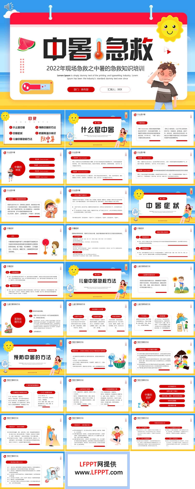 夏季中暑急救知識培訓(xùn)PPT