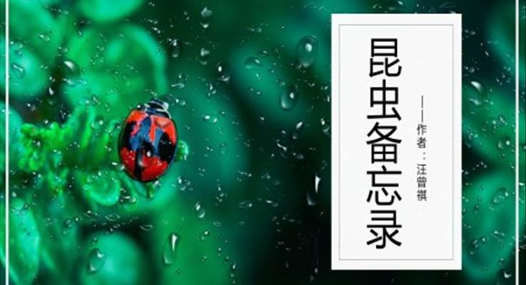 小學(xué)語(yǔ)文人教版三年級(jí)《昆蟲(chóng)備忘錄》PPT課件