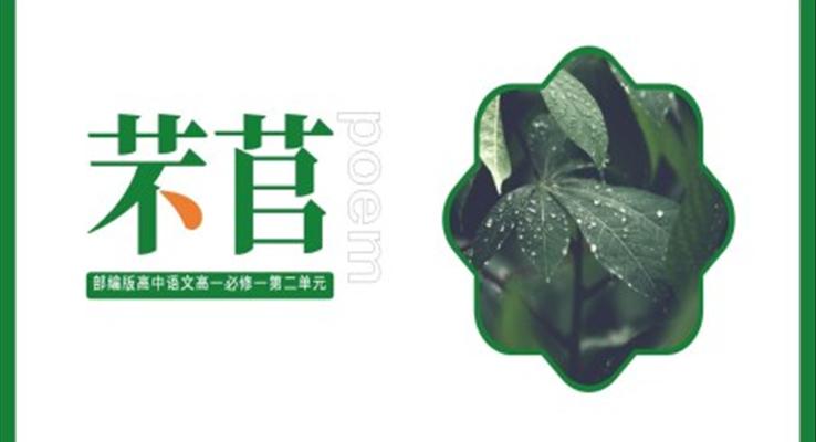 高中語文部編版高一必修一《詩經(jīng)-芣苢》PPT課件